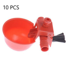 Load image into Gallery viewer, 1/10/50PCS Adjustable Chicken Bird Drinking Cup Automatic Drinker Coop Feed Cup Plastic Portable Home Poultry Farm Animal Supply
