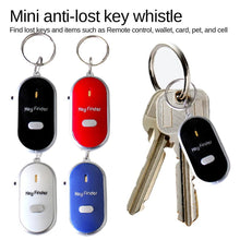 Load image into Gallery viewer, Portable Mini Wireless Control Anti-Lost Key Finder Locator Key Chain Whistles Sound With LED Light Alarm Reminder within 7meter
