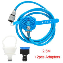 Load image into Gallery viewer, Dog Shower Sprayer Comfortable Pet Scrubber Massager For Dog Pet Shower Head Soft Dog Shower Brush Cleaning Supplies
