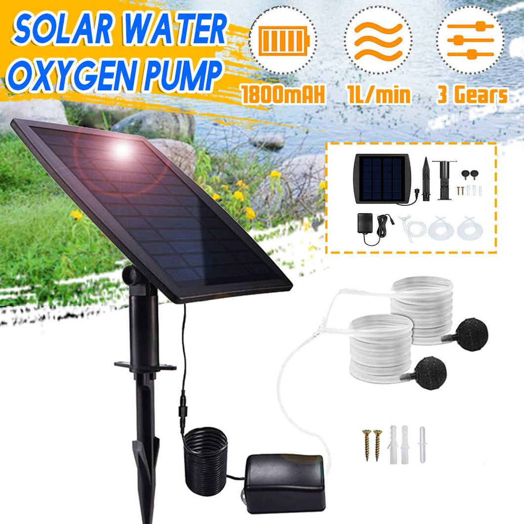 Solar Powered Air Pump, Solar Energy Oxygenator Solar Powered